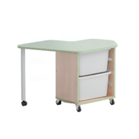 Стол детский левый Робик 002 (бук/фисташковый) - «globural.ru» - Воркута