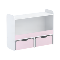 Стеллаж для игрушек и пособий "Росток 1" (белый/зефир) - «globural.ru» - Воркута