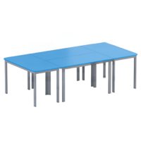 Композиция из составных столов (синий/серый) - «globural.ru» - Воркута