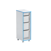 Стеллаж с лотками Робик 001 (белый) - «globural.ru» - Воркута