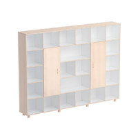 Шкаф-стеллаж 2 дверки (бук/белый) - «globural.ru» - Воркута