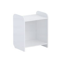 Стеллаж для игрушек и пособий "Росток 3" (белый) - «globural.ru» - Воркута