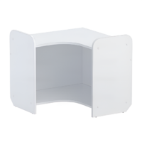 Стеллаж для игрушек и пособий "Росток 4" (белый) - «globural.ru» - Воркута