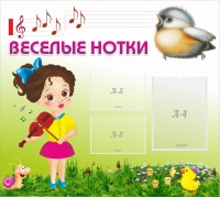 Стенд "Веселые нотки" - «globural.ru» - Воркута