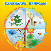 Стенд "Календарь природы" 0.5x0.5 - «globural.ru» - Воркута