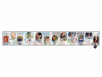 Интерактивный стенд-лента "Выдающиеся спортсмены, деятели физической культуры, спорта и олимпийского движения" адаптивный, с сенсорным пультом управления и планшетом со шрифтом Брайля (физическая культура) - «globural.ru» - Воркута