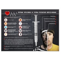 Стенд "Признаки и этапы развития наркомании" - «globural.ru» - Воркута