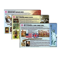 Комплект таблиц по истории раздаточных "Новая история. Часть1" (цвет., лам., формат А4, 6 штук) - «globural.ru» - Воркута