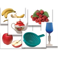 Набор предметных картинок "Фрукты, ягоды, орехи. Посуда" - «globural.ru» - Воркута