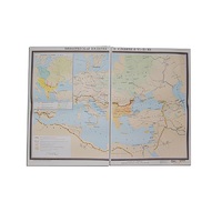 Учебная карта "Византийская империя и славяне в VI - ХI в.в. 1040*1420 мм" (матовое, 2-стороннее лам.) - «globural.ru» - Воркута