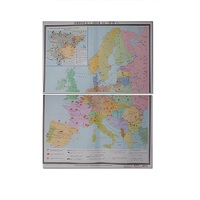 Учебная карта "Европа 1924-1939 гг" 1050*1420 мм (матовое, 2-стороннее лам.) - «globural.ru» - Воркута
