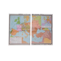 Учебная карта "Европа в 16 - первой половине 17 в.в." 1030*1420 мм (матовое, 2-стороннее лам.) - «globural.ru» - Воркута