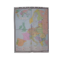 Учебная карта "Европа после 1-ой мировой войны" 1400*1060 мм (матовое, 2-стороннее лам.) - «globural.ru» - Воркута