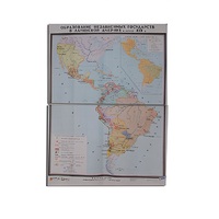 Учебная карта "Образование независимых государств в Латинской Америке" 1030*1420 мм (матовое, 2-стороннее лам.) - «globural.ru» - Воркута