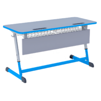 Парта Nomad двухместная регулируемая по высоте с полиуретановой кромкой - «globural.ru» - Воркута