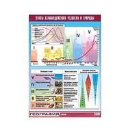 Таблица демонстрационная "Этапы взаимодействия человека и природы" (винил 70x100) - «globural.ru» - Воркута