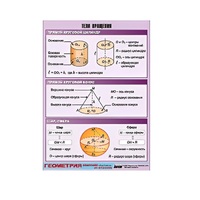 Таблица демонстрационная "Тела вращения" (винил 70х100) - «globural.ru» - Воркута
