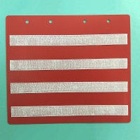 Красный лист-вкладыш в папку ПЕКС БОЛЬШАЯ  для карточек 4*4 см - «globural.ru» - Воркута