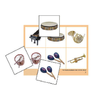 Лото "Музыкальные инструменты" (4 планшета, 24 карточки, цветное, ламинированное) - «globural.ru» - Воркута