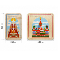 Набор стеновых панелей «Памятные места России - Кижи, Москва» - «globural.ru» - Воркута