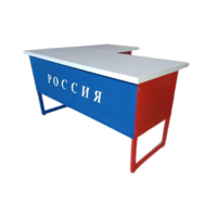 Стол преподавателя "Патриот" угловой с выкатной тумбой - «globural.ru» - Воркута