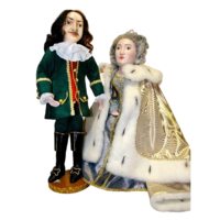 Комплект театральных кукол "Петр I и Екатерина" - «globural.ru» - Воркута