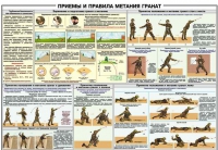 Плакат "Приемы и правила метания гранат" - «globural.ru» - Воркута