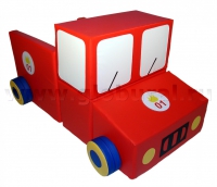 Напольная мягкая игрушка «Пожарная  машина» - «globural.ru» - Воркута