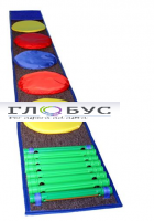 Сенсорная дорожка №3 (элементы с  наполнителями, канат, пуговицы) 7 фракций - «globural.ru» - Воркута