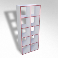 Шкаф открытый многосекционный ТР10 ЛДСП  - «globural.ru» - Воркута