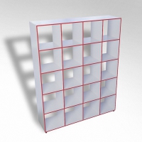 Шкаф открытый многосекционный ТР20 ЛДСП - «globural.ru» - Воркута