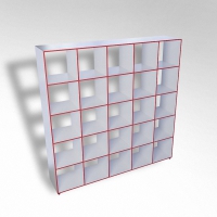 Шкаф открытый многосекционный ТР25 ЛДСП - «globural.ru» - Воркута