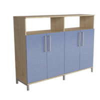 Шкаф-стеллаж закрытый "Умник" (две секции) - «globural.ru» - Воркута