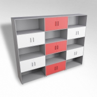 Шкаф встраиваемый закрытый с открытой полкой многосекционный ТР9 ЛДСП  - «globural.ru» - Воркута