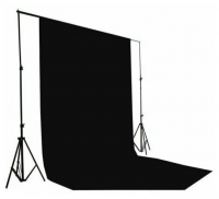 Фотофон для фото и видео 3х6 м Черный - «globural.ru» - Воркута