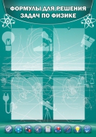 Стенд "Формулы для решения задач по физике" (вариант 3) - «globural.ru» - Воркута
