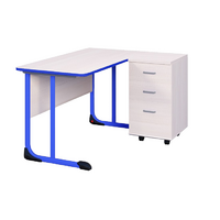 Стол учителя с тумбой с полиуретановой кромкой  - «globural.ru» - Воркута