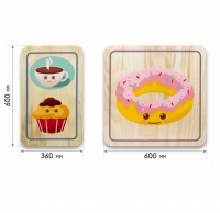 Набор стеновых панелей «Милая еда - Завтрак» - «globural.ru» - Воркута