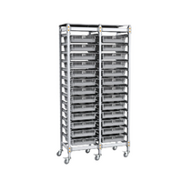 Стеллаж мобильный 2-х секционный для учебных наборов и цифровых лабораторных комплексов SenseDisc - «globural.ru» - Воркута