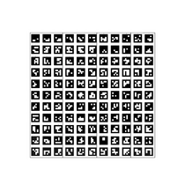 Поле aruco-меток, не бликующая поверхность 101 метка - «globural.ru» - Воркута