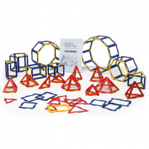 Набор по основам математики, конструирования и моделирования Полидрон Каркасы "Призмы и пирамиды" - «globural.ru» - Воркута