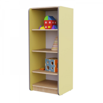 Открытый шкаф с полками из коллекции мебели «НЕГА» (цвет желтый) - «globural.ru» - Воркута