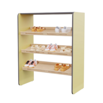 Полка для обуви во входную группу из коллекции мебели «НЕГА» (цвет желтый) - «globural.ru» - Воркута