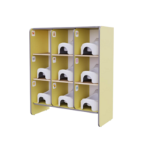 Детский стеллаж под горшки из коллекции «НЕГА» (желтый) - «globural.ru» - Воркута