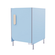 Гигиеническая кабинка из коллекции «НЕГА» (цвет голубой) - «globural.ru» - Воркута