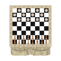 Настенная игра «2 в 1 шашки + шахматы» - «globural.ru» - Воркута