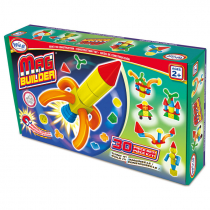 Магнитный конструктор Строитель. Базовый 30 деталей + колесная база. Стартовый набор - «globural.ru» - Воркута