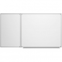 Доска магнитно-маркерная настенная двухэлементная белая полимерная - «globural.ru» - Воркута