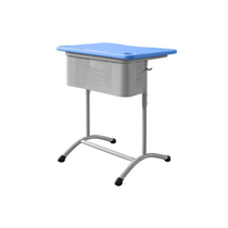 Стол ученический одноместный регулируемый по высоте с перфорированным экраном - «globural.ru» - Воркута