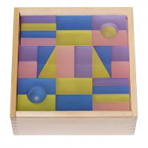 Набор полупрозрачных строительных кубиков 1 (84 элемента) - «globural.ru» - Воркута